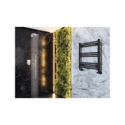 GRZEJNIK ŁAZIENKOW KALORYFER NOWOCZESNY DRABINKOWY CZARNY 70x60 cm RAVEN Granitan – archiwalne 10