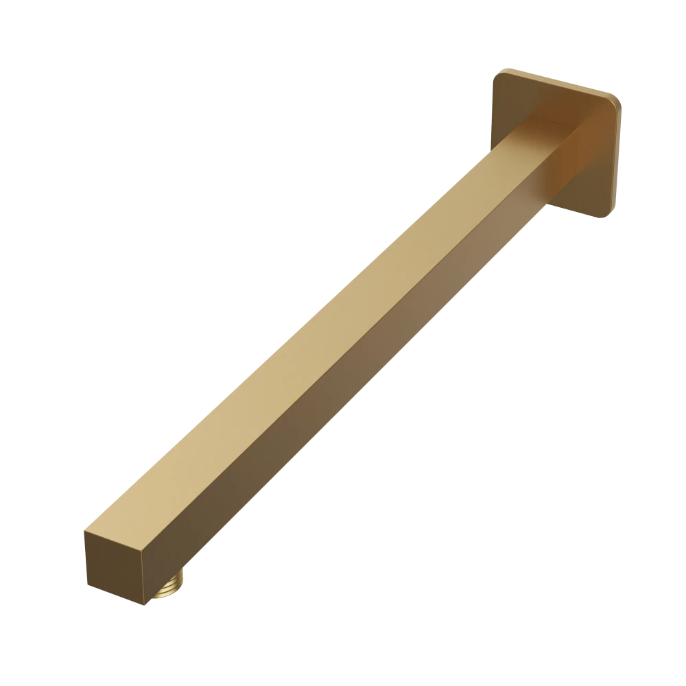 Ramię kwadratowe deszczownicy rurka do prysznica ścienne brush gold uchwyt Granitan – archiwalne 12
