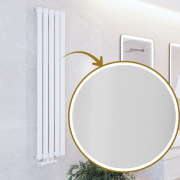 Grzejnik łazienkowy AXIS 140x30 biały dekoracyjny panelowy, wysoka moc Granitan – archiwalne 26