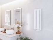 Grzejnik łazienkowy AXIS 80x30 biały dekoracyjny panelowy, wysoka moc Granitan – archiwalne 12