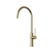Bateria kuchenna Kran Brushed gold Wylewka Obrotowa Stojąca Prestige SLIM Premium Granitan