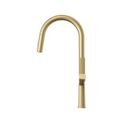 Bateria kuchenna do zlewu wysoka Ellis brushed gold Granitan