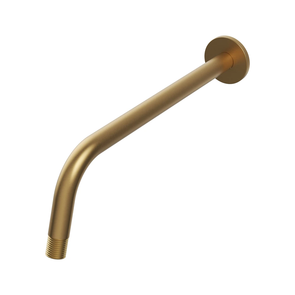 Ramię okrągłe deszczownicy rurka do prysznica ścienne brush gold uchwyt Granitan