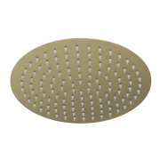 Deszczownica natryskowa prysznicowa okrągła brush gold SLIM do kabin 25 cm Granitan – aranżacja / widok z boku