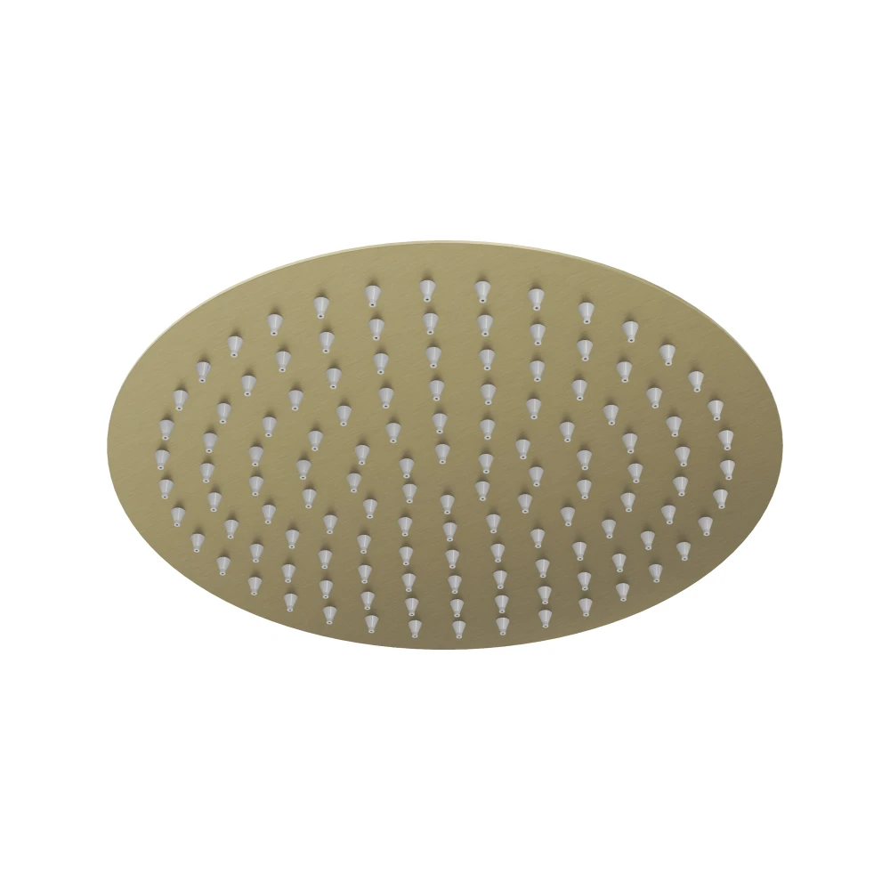 Deszczownica natryskowa prysznicowa okrągła brush gold SLIM do kabin 25 cm Granitan – zdjęcie 7