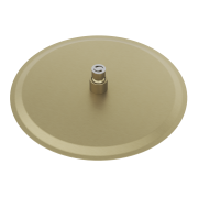 Deszczownica natryskowa prysznicowa okrągła brush gold SLIM do kabin 30 cm Granitan – aranżacja / widok z boku