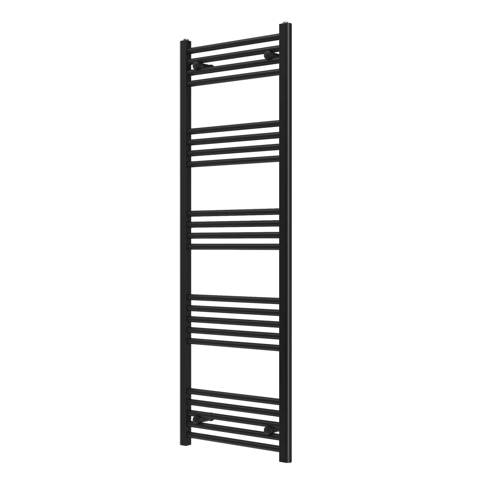 Rysunek techniczny: GRZEJNIK ŁAZIENKOWY CZARNY DRABINKOWY 50x150 cm KALORYFER MONTAŻ 180 BRENO Granitan