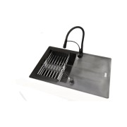 ZLEW Franke Basis BFG 611-78 CZARNY ZESTAW BATERIA PELIKAN DOZOWNIK OCIEKARKA Granitan