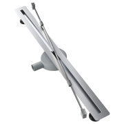 ODPŁYW LINIOWY POD PŁYTKĘ 90 cm STAL SYFON PRYSZNIC BRODZIK LUNO INOX Granitan – elementy zestawu i akcesoria