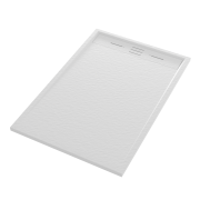 BRODZIK PRYSZNICOWY PROSTOKĄTNY 120 x 80 CM BIAŁY VIVA Granitan – ujęcie z bliska / detal
