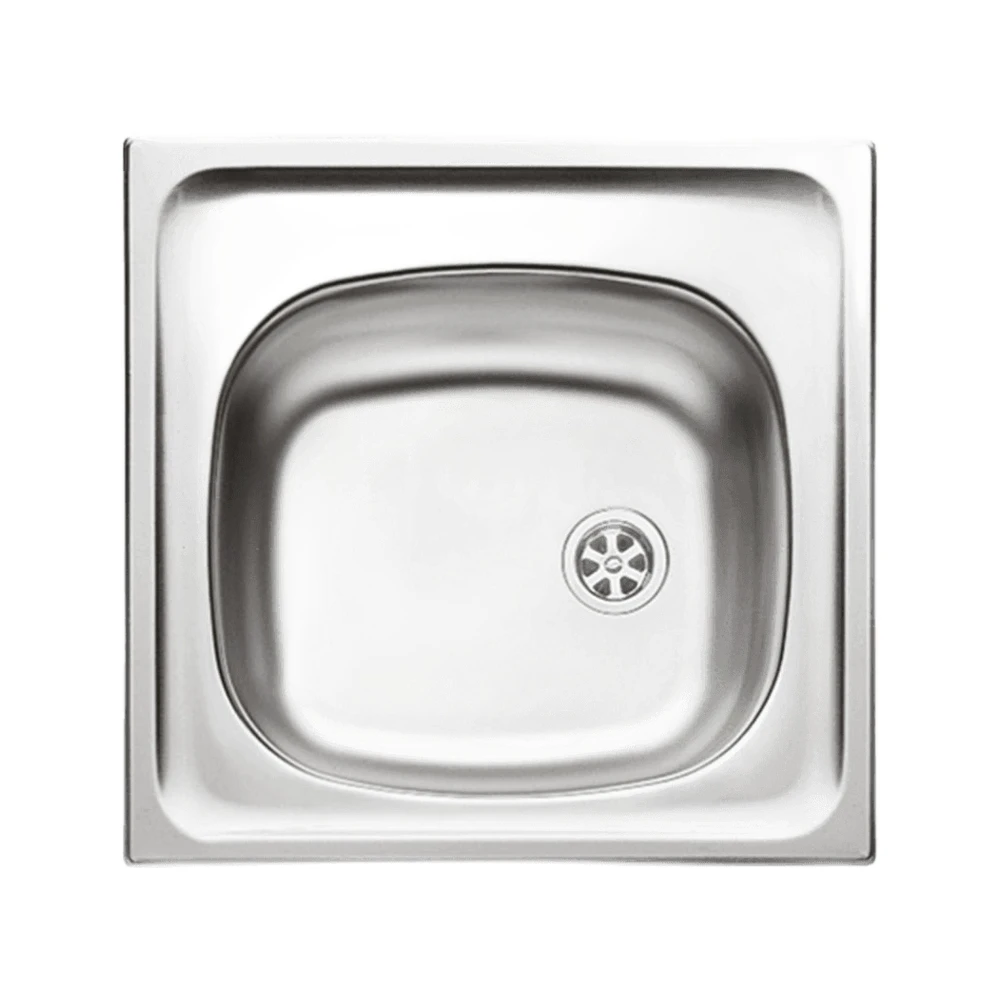 Zlewozmywak stalowy jednokomorowy Pyramis E 33 - 60 mm stal gładki Inox Granitan