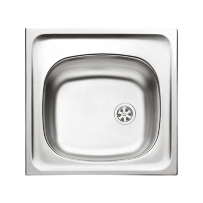 Zlewozmywak stalowy jednokomorowy Pyramis E 33 - 60 mm stal gładki Inox