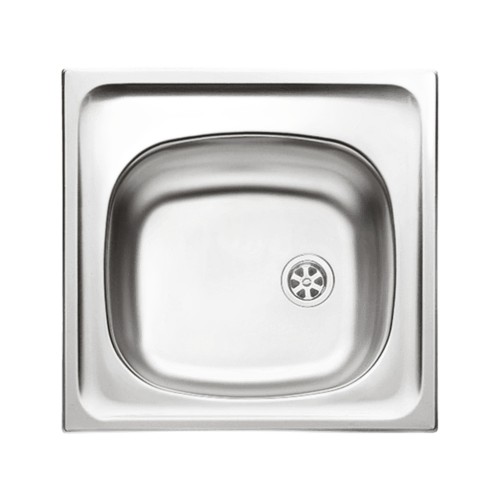 Zlewozmywak stalowy jednokomorowy Pyramis E 33 - 60 mm stal gładki Inox Granitan