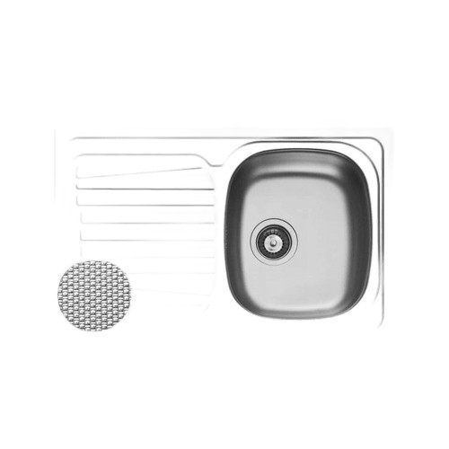 Zlewozmywak jednokomorowy z ociekaczem Pyramis SPARTA (79X50) Len Granitan