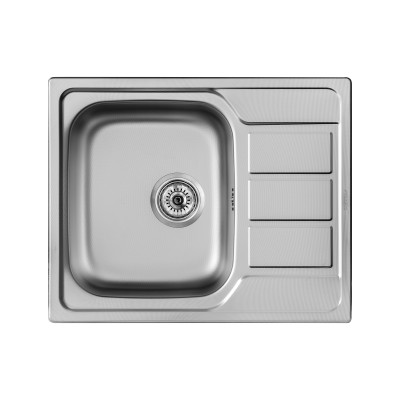 Zlewozmywak jednokomorowy Pyramis Athena stal (62x50) len Inox