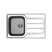 Zlewozmywak jednokomorowy PYRAMIS ATHENA (79x50) stal Inox Granitan