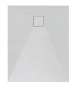 BRODZIK PRYSZNICOWY PROSTOKĄTNY 100x80 CM BIAŁY SMC KOMPOZYT TEJA Granitan – ujęcie z bliska / detal