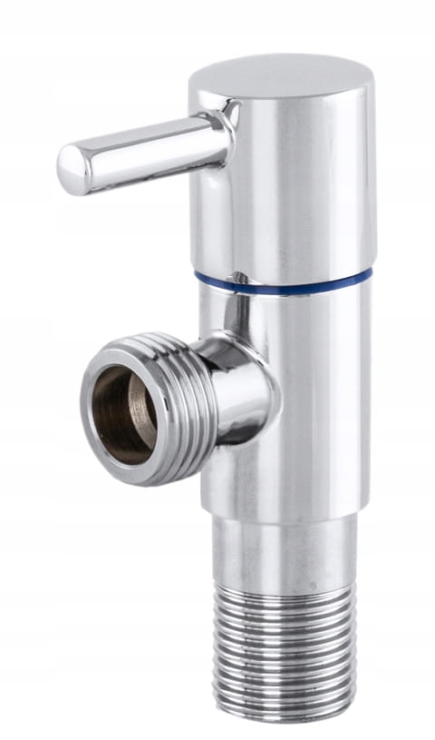 ZAWÓR KĄTOWY DO BATERII KUCHENNEJ ŁAZIENKOWEJ MOSIĘŻNY KRAN 1/2" x 1/2" Granitan – ujęcie z bliska / detal