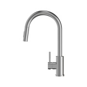 Bateria kuchenna wyciągana wylewka inox kran stalowy LOSETO Granitan