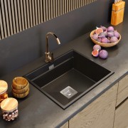 Bateria kuchenna rose gold PRESTIGE Granitan – ujęcie z bliska / detal