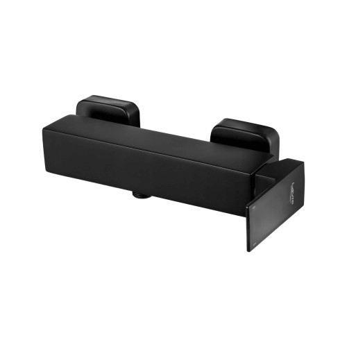 Bateria natryskowa czarna prysznicowa kwadrat cube Granitan