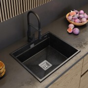 ZLEW GRANITOWY 1 KOMOROWY EPIR NOWOŚĆ 60 cm Granitan – zdjęcie 9