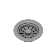Syfon przyścienny manualny jednokomorowy Power Color silver stone ( szary) Granitan – ujęcie z bliska / detal
