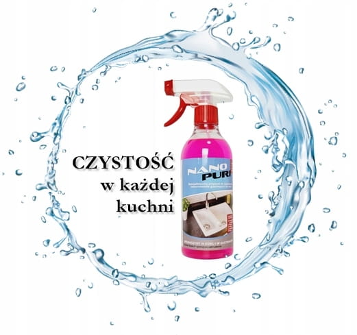 Nanopuri płyn do czyszczenia zlewozmywaków granitowych Granitan – ujęcie z bliska / detal