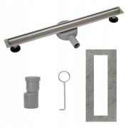 Odpływ liniowy 100 cm SLIM OLsl-1000 Granitan – ujęcie z bliska / detal