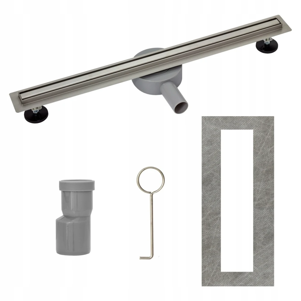 Odpływ liniowy 80 cm SLIM Granitan – ujęcie z bliska / detal