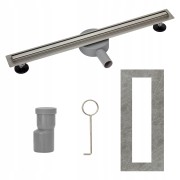 Odpływ liniowy 80 cm SLIM Granitan – ujęcie z bliska / detal