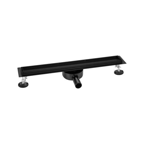 Odpływ liniowy w podłogę 70 cm Czarny Granitan