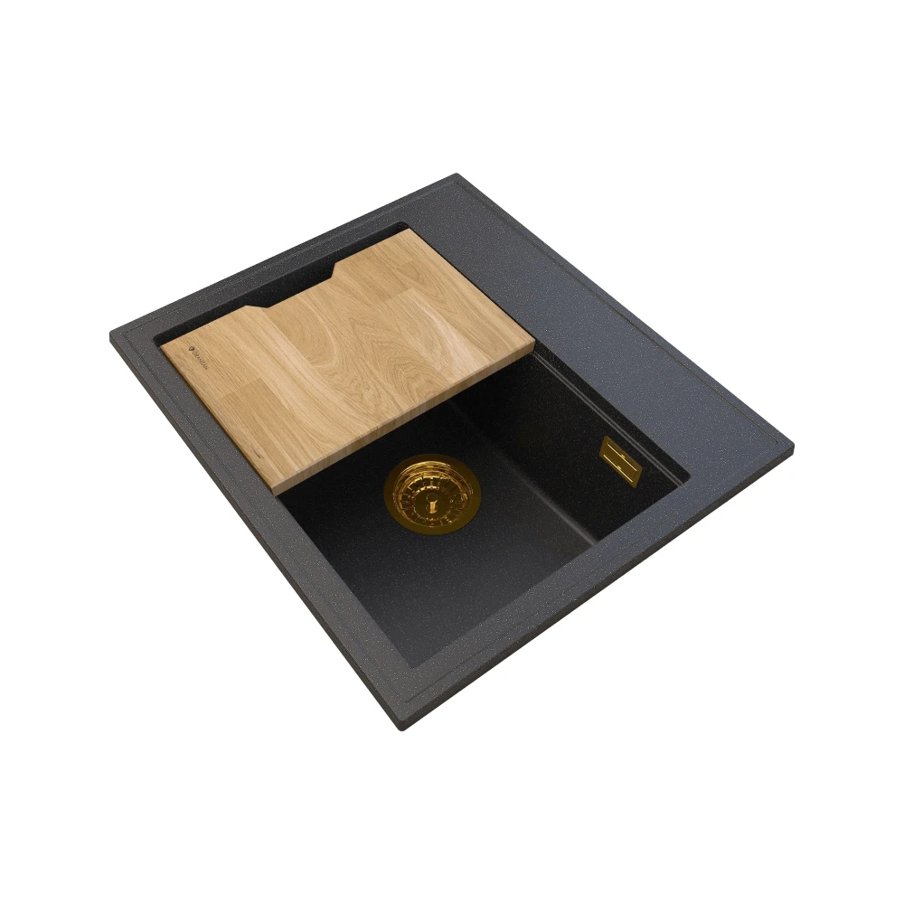 Zlewozmywak Granitowy Foxal Gold Syfon GOLD Granitan