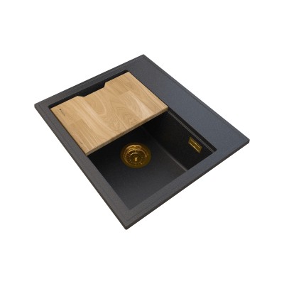 Zlewozmywak Granitowy Foxal Gold Syfon GOLD