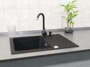 Zlew Zlewozmywak FRANKE Tectonite +Bateria beta + dozownik gratis Granitan – ujęcie z bliska / detal