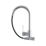LIBRA Bateria kuchenna stojąca Granitan chrom