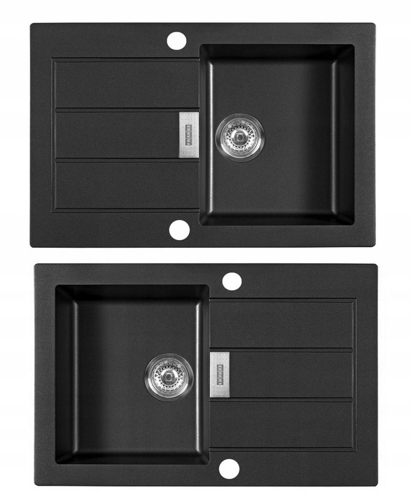 Zlewozmywak FRANKE Sirius SID 611-78 +bateria FULL Granitan – ujęcie z bliska / detal