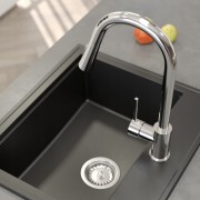 LIBRA Bateria kuchenna stojąca Granitan chrom – zdjęcie 6