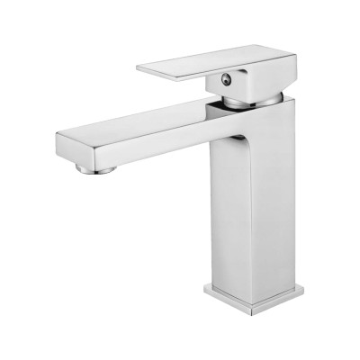 Bateria umywalkowa chrom kwadratowa kran cube