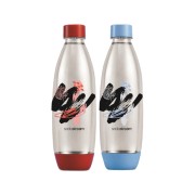 SodaStream butelka Fuse x2 1L czerwona niebieska Granitan
