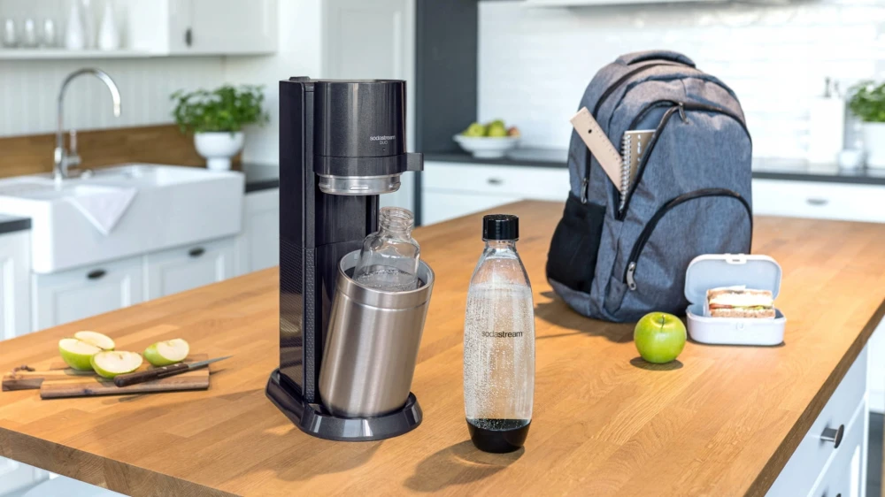 Saturator do wody gazowanej SodaStream Duo - Czarny + 2 butelki Granitan – zdjęcie 5