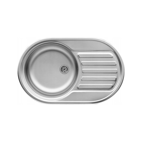 Zlewozmywak stalowy jednokomorowy Pyramis SR Mini Flat Len 60 mm Granitan