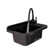Rysunek techniczny i wymiary: ZLEWOZMYWAK czarny GOSPODARCZY KOMORA techniczna POLO BATERIA GRADO PLUS Granitan