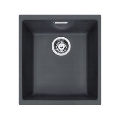 Zlewozmywak czarny Franke Sirius Sid 110-34 Bateria Syfon