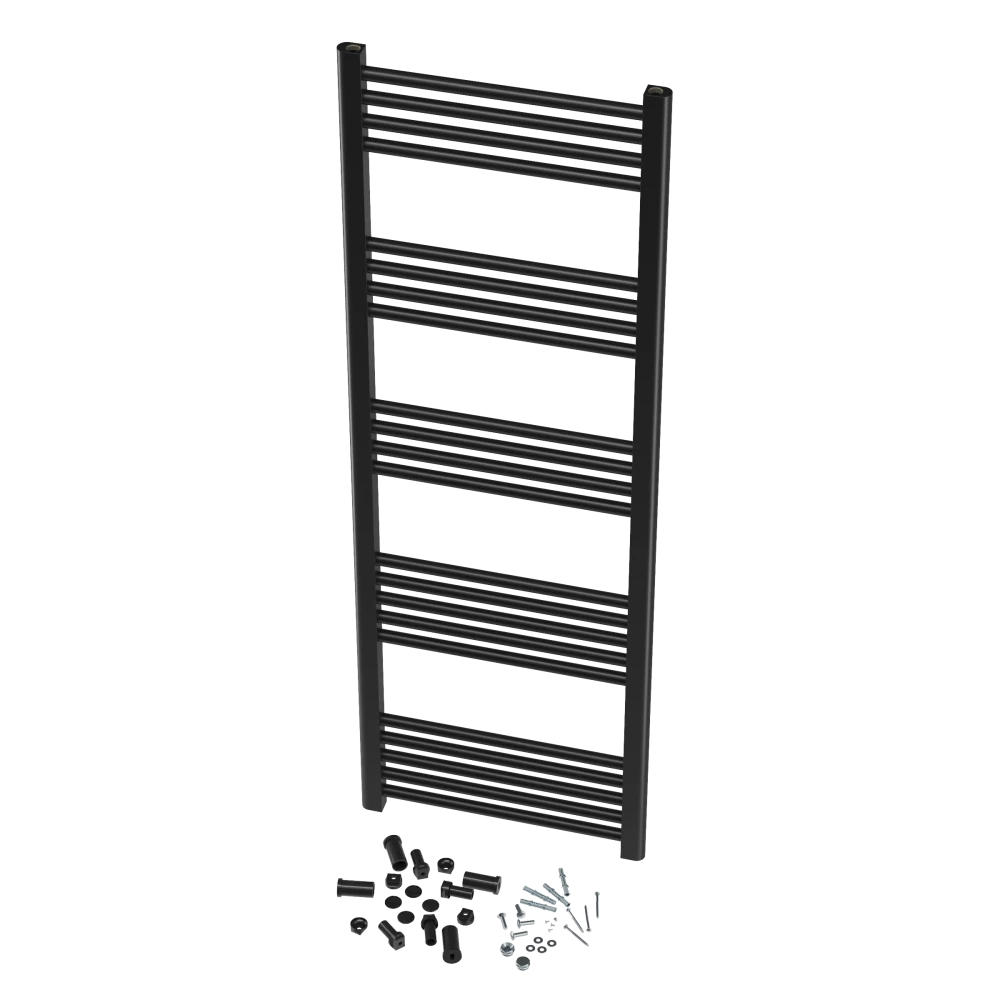 GRZEJNIK ŁAZIENKOWY CZARNY DRABINKOWY 50x150 cm KALORYFER MONTAŻ 180 BRENO Granitan – archiwalne 14