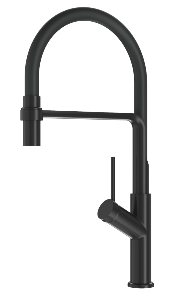 Pyramis Zlew Granitowy MIDO (62x50) 1B1D Black Edition + Bateria FLEXOS Granitan – zdjęcie 7