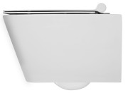 Miska WC wisząca rimless bezkołnierzowa z deską wolnoopadającą DAX deska Granitan – elementy zestawu i akcesoria