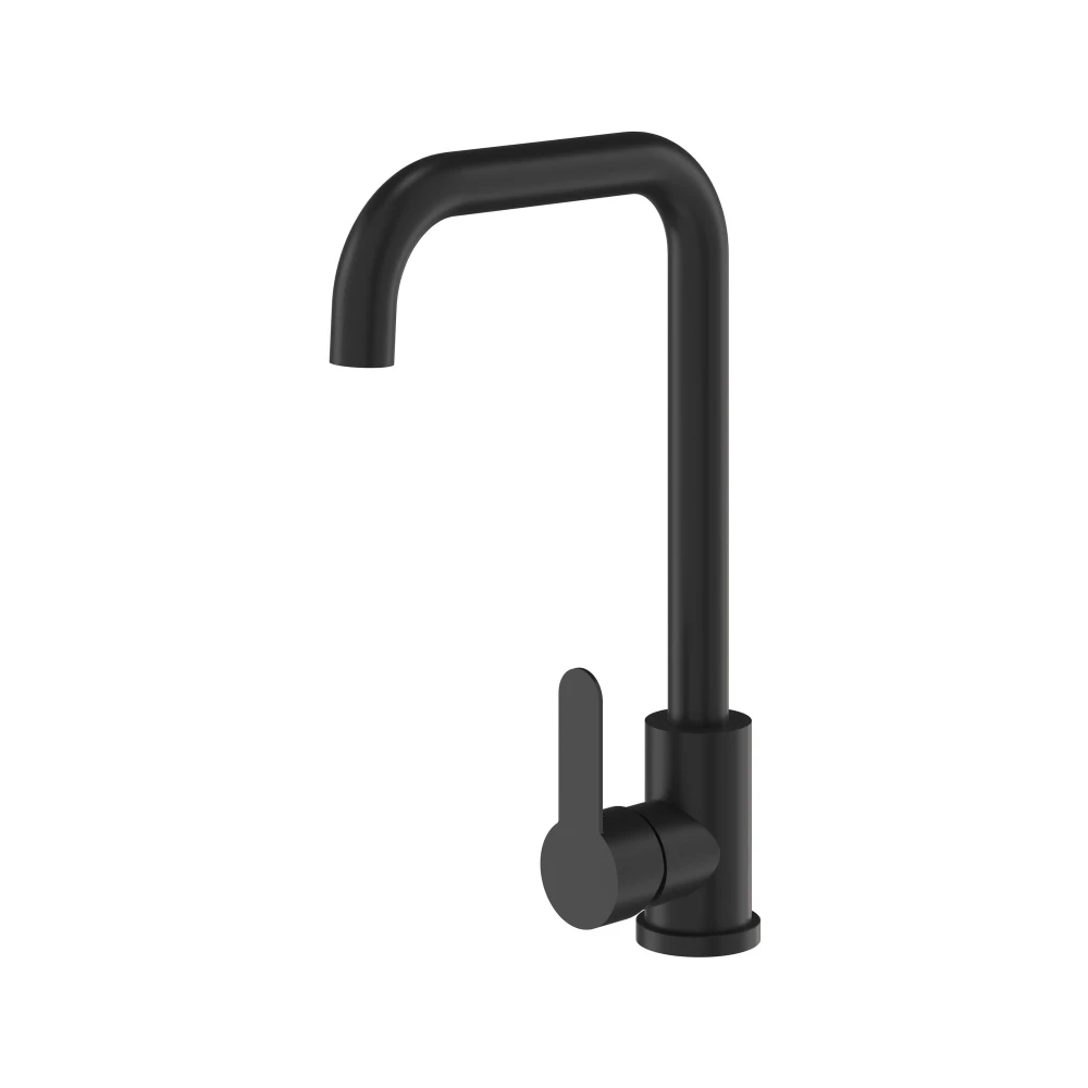 STEEL czarna bateria kuchenna Granitan