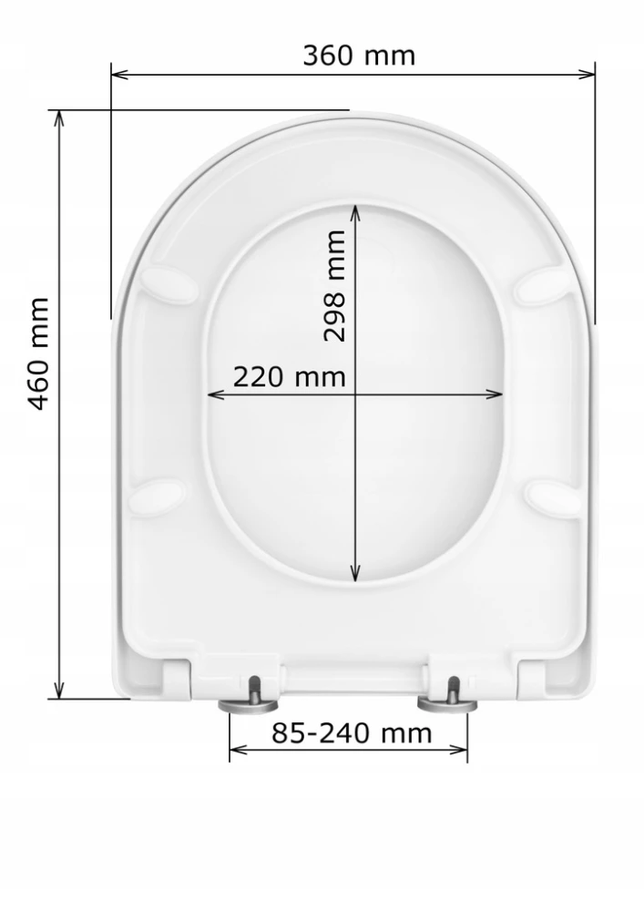 Deska sedesowa D4 WC Lagoa - Wolnoopadająca Easy Clean Granitan – elementy zestawu i akcesoria