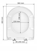 Deska sedesowa D4 WC Lagoa - Wolnoopadająca Easy Clean Granitan – elementy zestawu i akcesoria